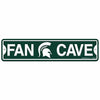 WinCraft Michigan State Spartan Plastic Fan Cave Sign 4&quot; x 17&quot; Street Sign NCAA