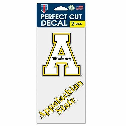 WinCraft Appalachian State Mountaineers 4"x8" Die Cut Decal (Two - 4"x4" Decals)