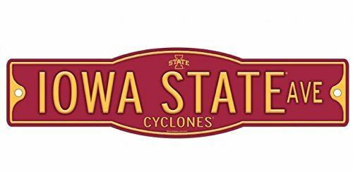 Iowa State Cyclones 4" x 17" Street Sign NCAA
