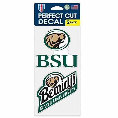 Wincraft Bemidji State Beavers 4"x8" Die Cut Decal (Two - 4"x4" Decals)
