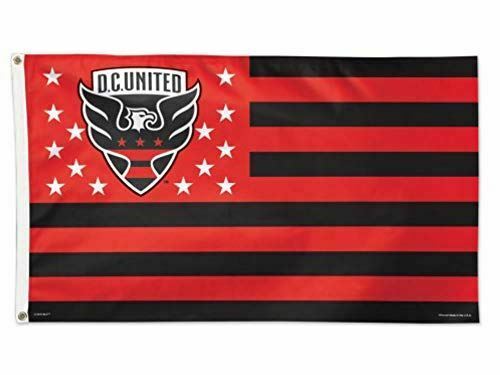 WinCraft Washington DC United MLS Red Black Stars & Strips America Flag 3' x 5'