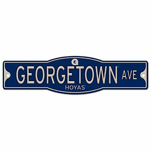 Georgetown Hoyas 4" x 17" Plastic Street Sign NCAA
