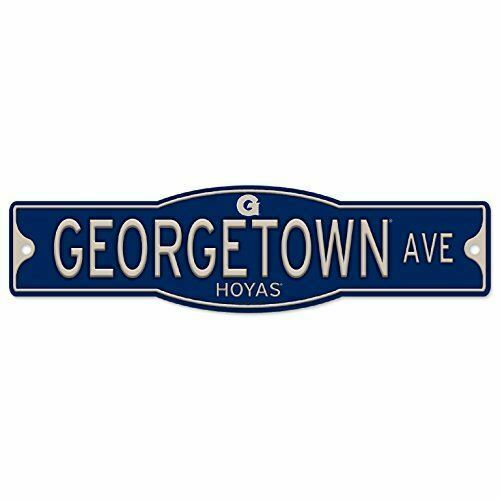 Georgetown Hoyas 4" x 17" Plastic Street Sign NCAA