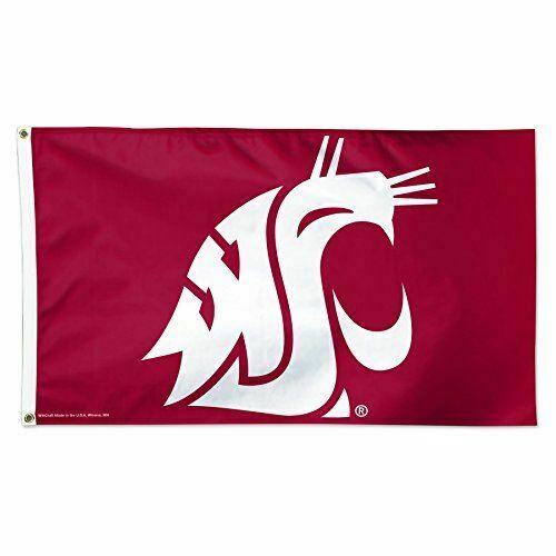 WinCraft NCAA Washington State Cougars Flag, 3 x 5', Multicolor