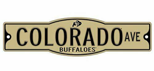 University of Colorado Buffaloes 4" x 17" Street Sign NCAA
