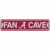 WinCraft Alabama Crimson Tide Roll Tide Plastic Fan Cave Sign 4&quot; x 17&quot; Street Sign