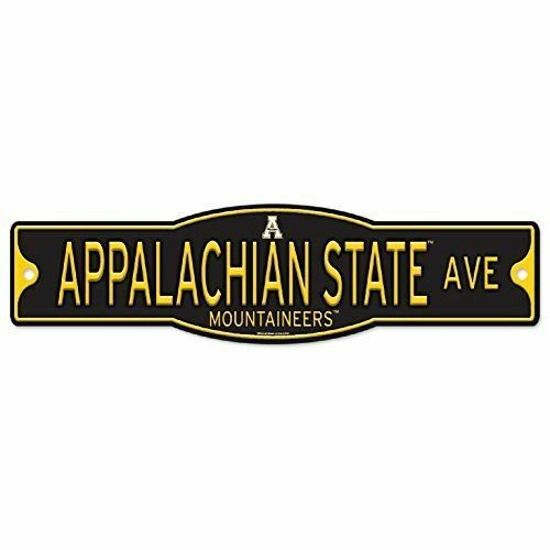 Appalachian State Mountaineers 4" x 17" Plastic Street Sign NCAA