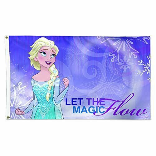 WinCraft Disney Disney Disney Frozen LET The Magic Flow Flag - Deluxe 3' X 5' Di