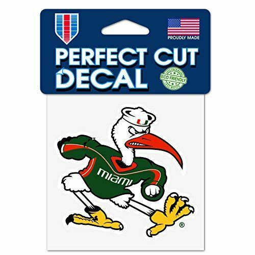 University of Miami Hurricanes Ibis Sebastian 4x4" Perfect Cut Decal