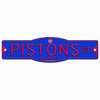 Detroit Pistons Basketball Plastic 4 x 17 Street Sign