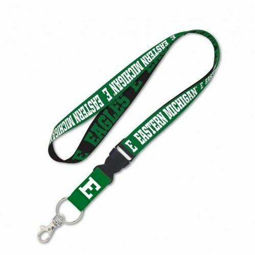 Wincraft NCAA Eastern Michigan University Lanyard with Detachable Buckle, 3/4"