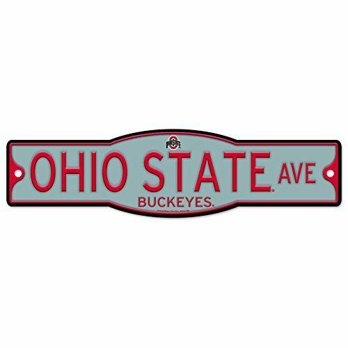 Ohio State Buckeyes 4" x 17" Plastic Street Sign NCAA