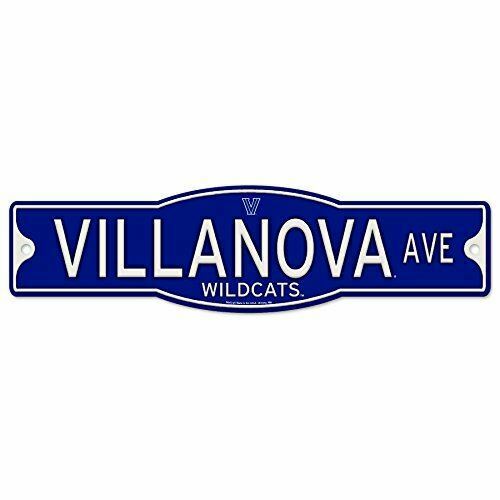 Villanova Wildcats Plastic Street Sign 4" x 17"