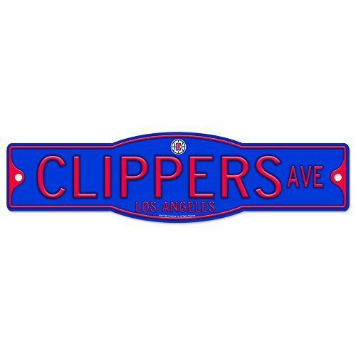 Los Angeles Clippers 4" x 17" Plastic Street Sign NBA