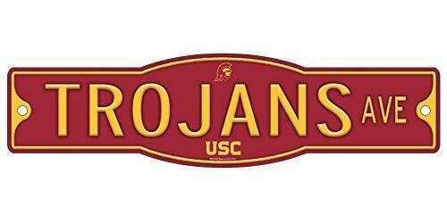 USC University of Southern California Trojans 4" x 17" Street Sign NCAA