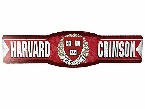 Harvard Crimson NCAA 4"x17" Plastic Street Sign