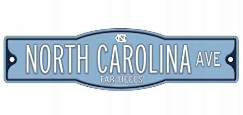 North Carolina Tar Heels 4" x 17" Street Sign NCAA