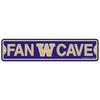 WinCraft Washington Huskies Plastic Fan Cave Sign 4&quot; x 17&quot; Street Sign NCAA