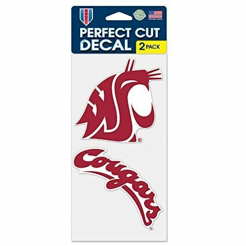 WinCraft NCAA Washington State University Cougars Perfect Cut 4" x 8" Decal