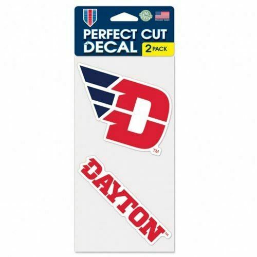 WinCraft NCAA University of Dayton Perfect Cut Decal (Set of 2), 4" x 4"