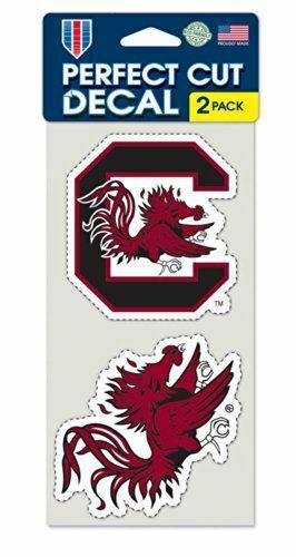 WinCraft NCAA University of South Carolina Perfect Cut Decal (Set of 2), 4" x 4"