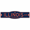 Illinois Illini 4&quot; x 17&quot; Plastic Street Sign