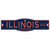 Illinois Illini 4" x 17" Plastic Street Sign