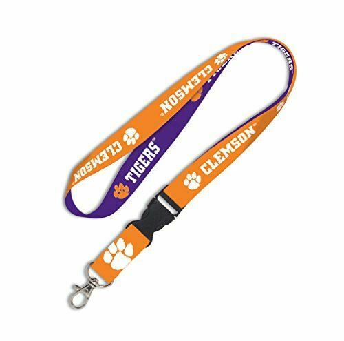 Wincraft NCAA Clemson University 62096011 Lanyard with Detachable Buckle, 3/4"