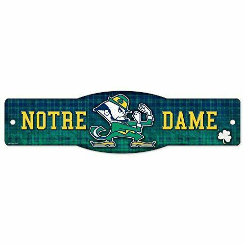 Wincraft NCAA Notre Dame 89214010 Street/Zone Sign, 4.5" x 17"