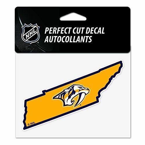 WinCraft Nashville Predators 4"x5" Perfect Cut State Decal
