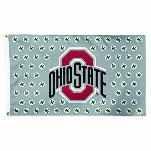 WinCraft Ohio State Buckeyes Grey Buckeye NCAA Football 3 x 5 Foot Flag