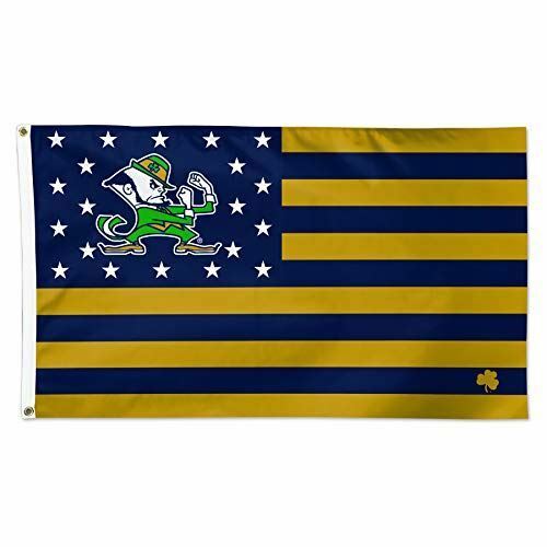 WinCraft Notre Dame Fighting Irish American Flag NCAA Football 3 x 5 Foot Flag