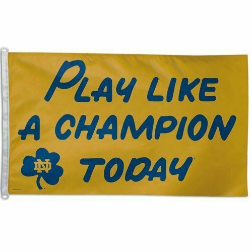 Notre Dame/Play Like A Champion Today Flag 3'x 5'