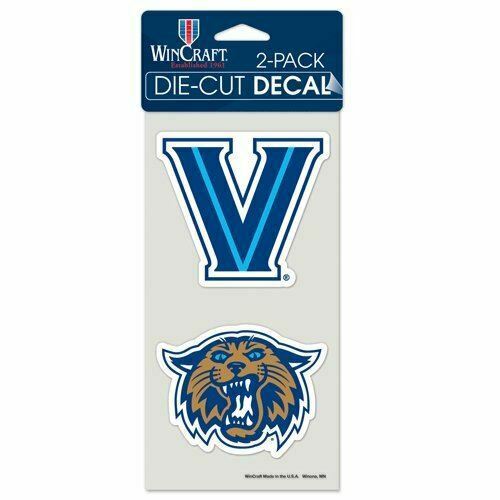 Villanova University Die Cut Decal Set Of Two 4x4