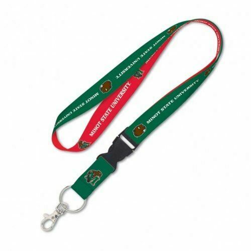 Minot State Beavers Lanyard with Detachable Buckle, 1"