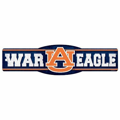 WinCraft NCAA Auburn Tigers"War Eagle" Sign, 4.5 x 17-Inch