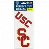 Wincraft USC Trojans University of Southern California 4&quot;x8&quot; Die Cut Decal (Two