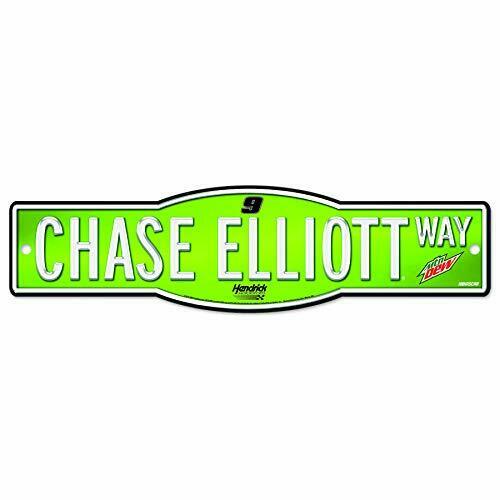 Wincraft Chase Elliott #9 NASCAR 4"x17" Street Sign - Green