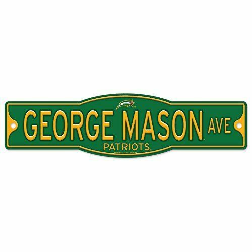 George Mason Patriots 4" x 17" Plastic Street Sign