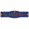 New York Islanders 4&quot; x 17&quot; Plastic Street Sign NHL