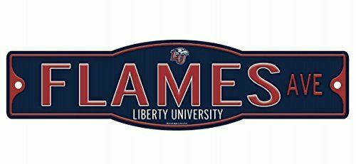 Liberty University Flames 4" x 17" Street Sign