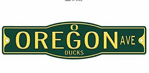 WinCraft Oregon Ducks 4" x 17" Plastic Street Sign NCAA
