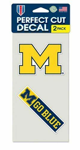 WinCraft Michigan Wolverines Set of 2 Die Cut Decals