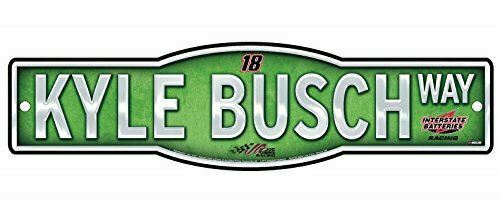 Kyle Busch #18 NASCAR 4"x17" Street Sign