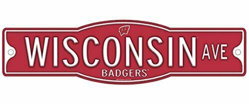 Wisconsin Badgers 4" x 17" Street Sign NCAA