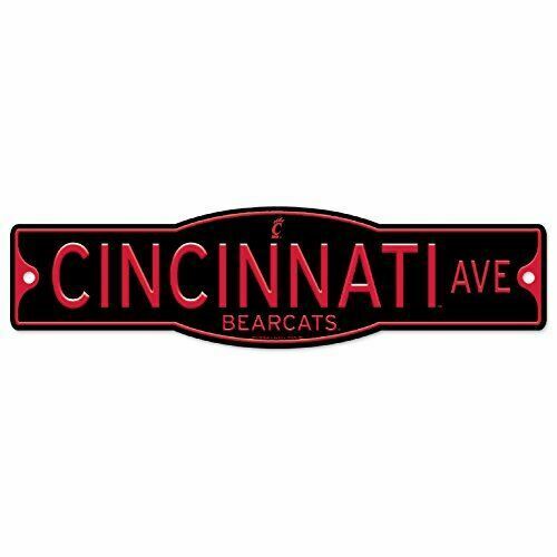 Cincinnati Bearcats Cincy 4" x 17" Plastic Street Sign