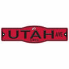 Utah Utes 4&quot; x 17&quot; Plastic Street Sign NCAA