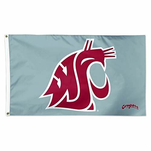 WinCraft Washington State Cougars Grey NCAA Football 3 x 5 Foot Flag