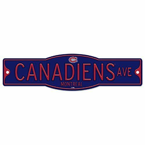 Montreal Canadiens 4" x 17" Plastic Street Sign NHL