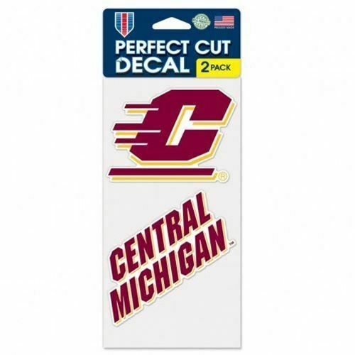 WinCraft NCAA Central Michigan University Perfect Cut Decal (Set of 2), 4" x 4"